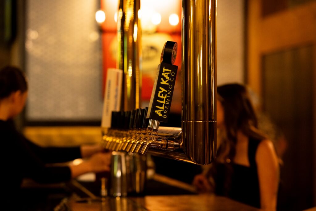 Craft beer and appetizers served at Brewco